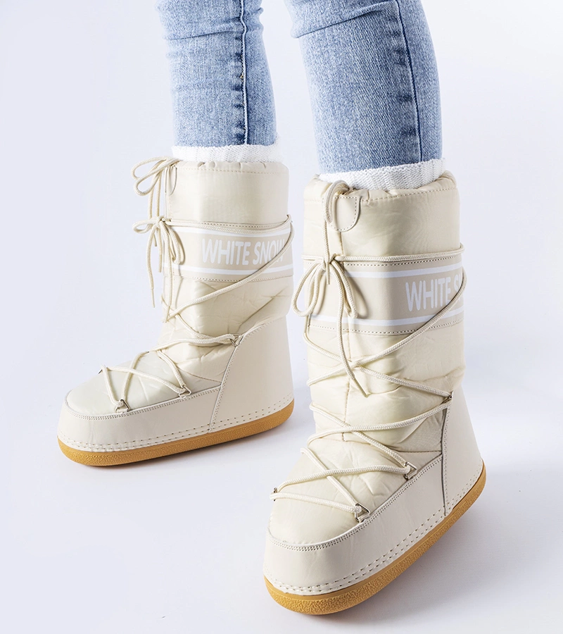 Beige ľahké zateplené snehule Everett