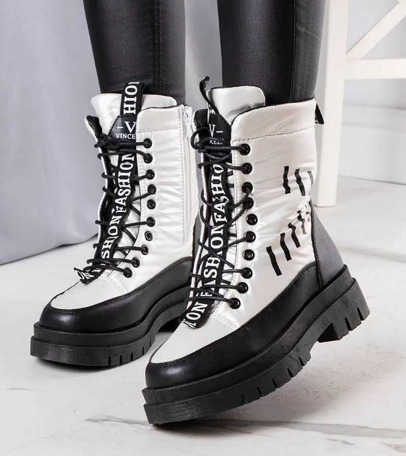 Strieborné snehové topánky Sarai