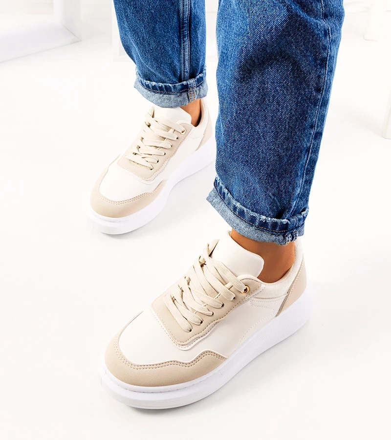 Béžové dámske tenisky Selma