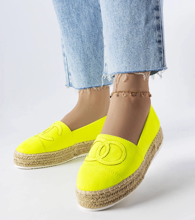 Neónové espadrilky na platforme od spoločnosti Southfield