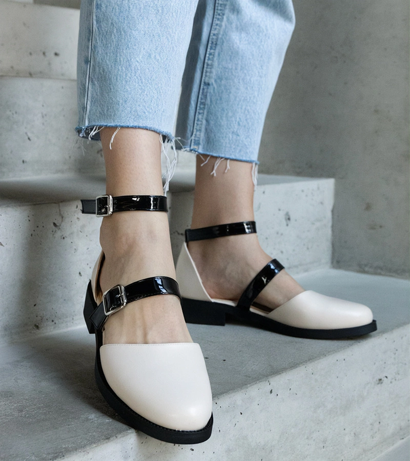 Cierne baleríny so sponou Josiane.