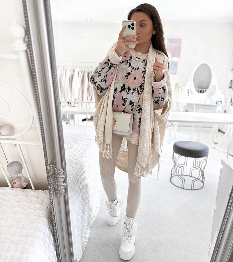 Noah béžový prehoz na posteľ so strapcami