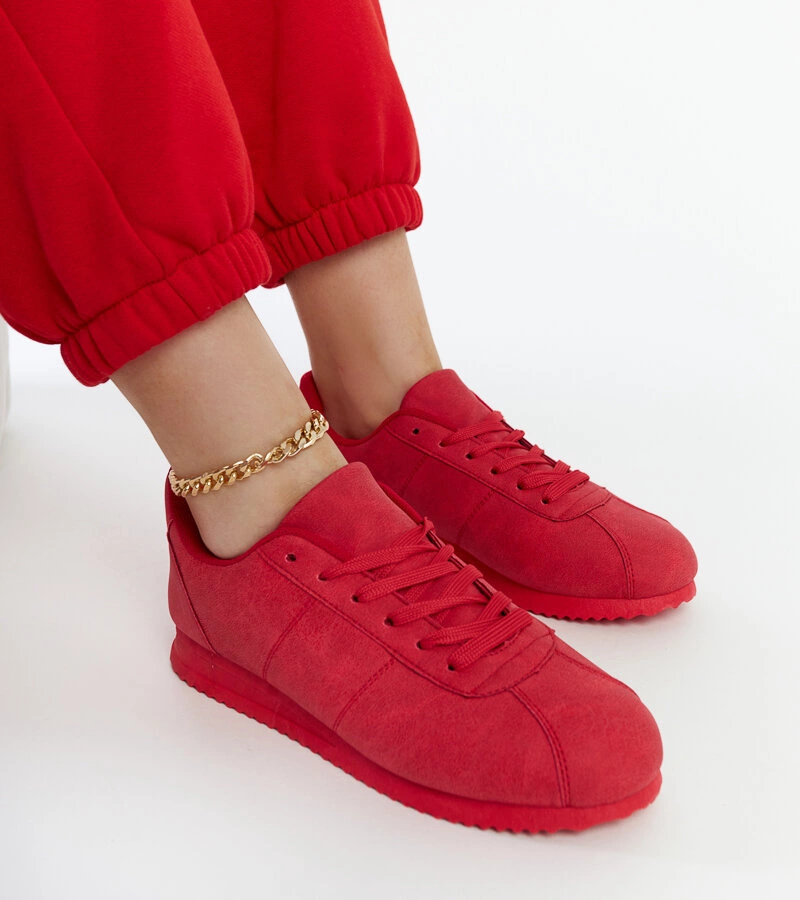 Červené poltopánky športové Noorah