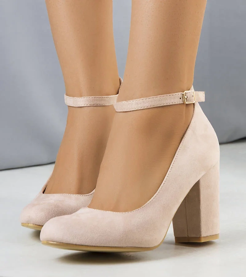 Norrie béžové lodičky s remienkami