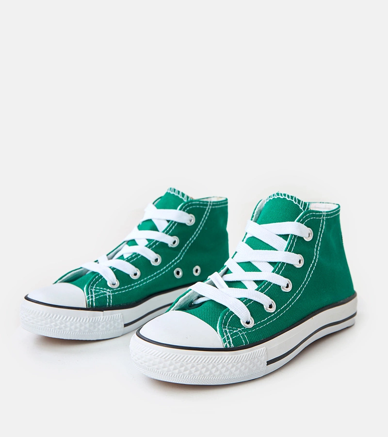 Zelené detské členkové tenisky Tandy