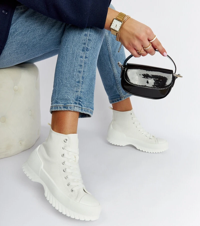 Biele tenisky za členok Ronchis