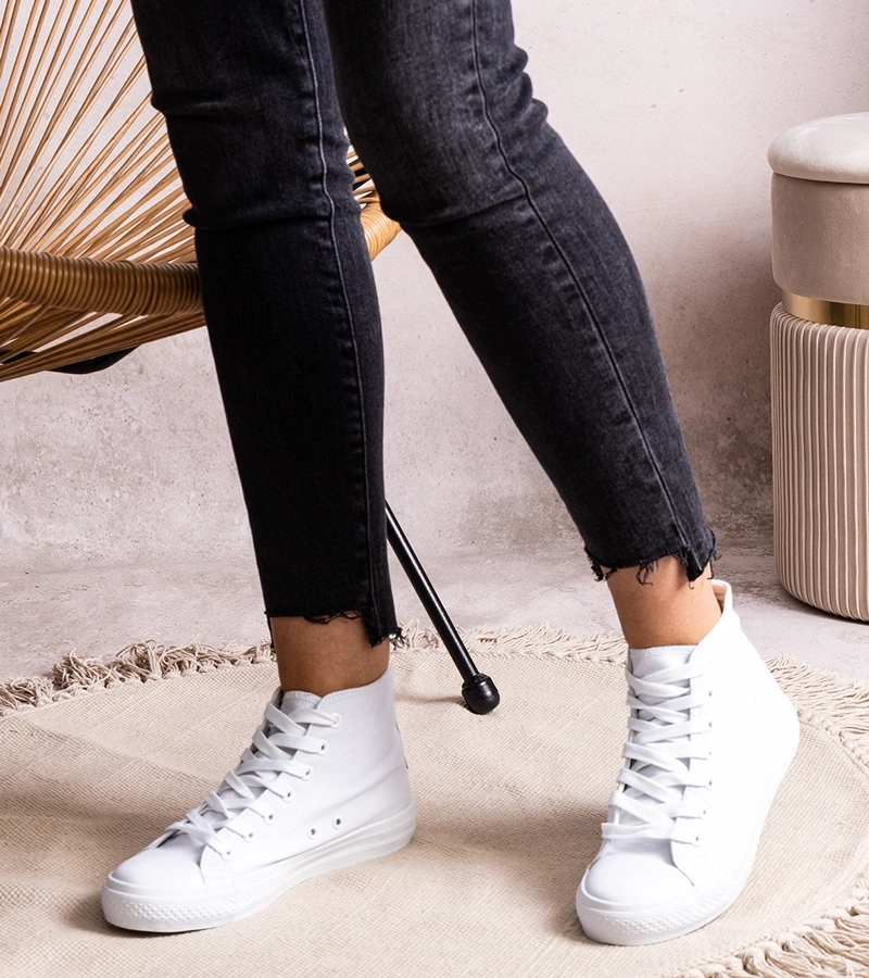 Biele vysoké tenisky Rafife