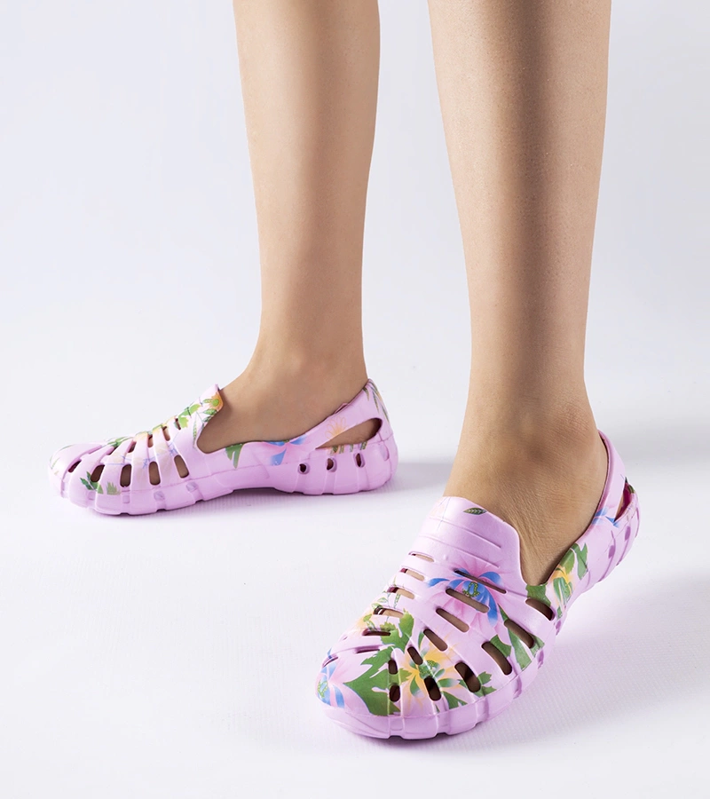 Modré gumové šľapky s vzorom Eliano CLF0758C PINK