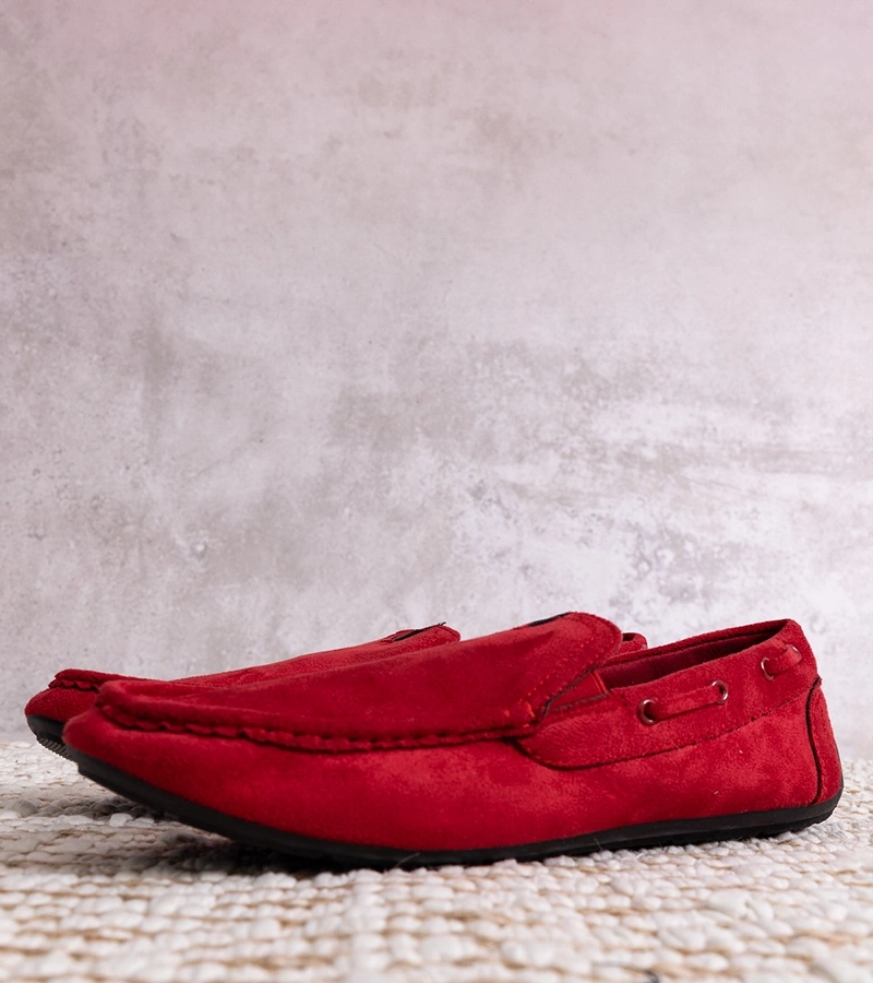 Pánske červené mokasíny Nashville