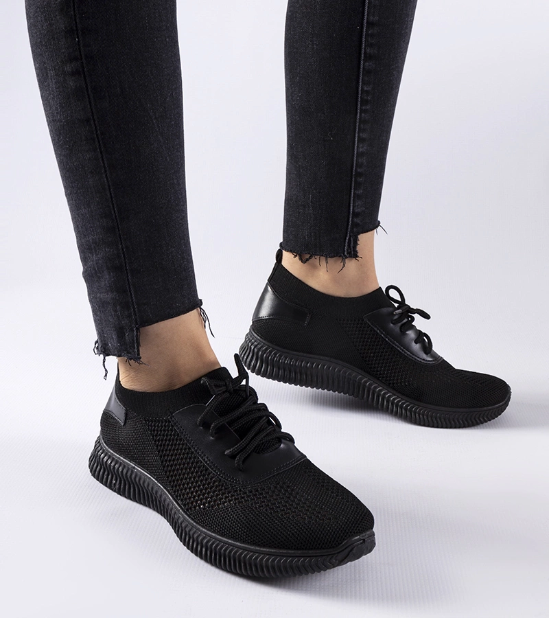 Čierne priesvitné tenisky Pierantonio