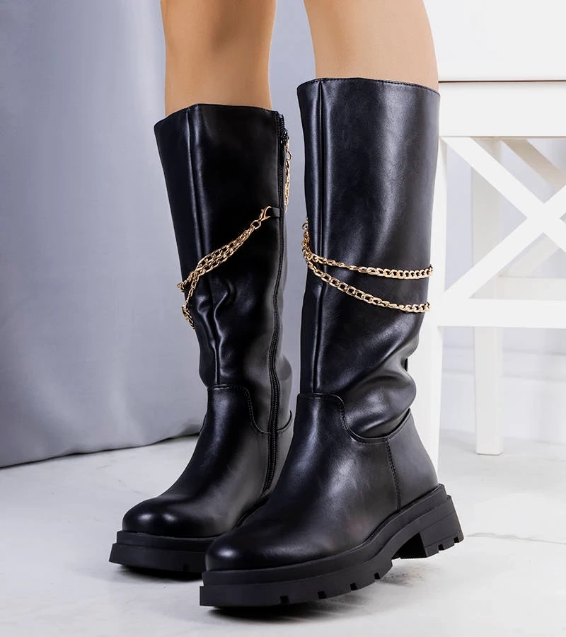 Čierne zateplené topánky Ross