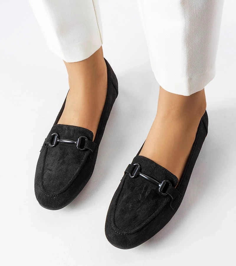 Čierne dámske mokasíny Hinkle