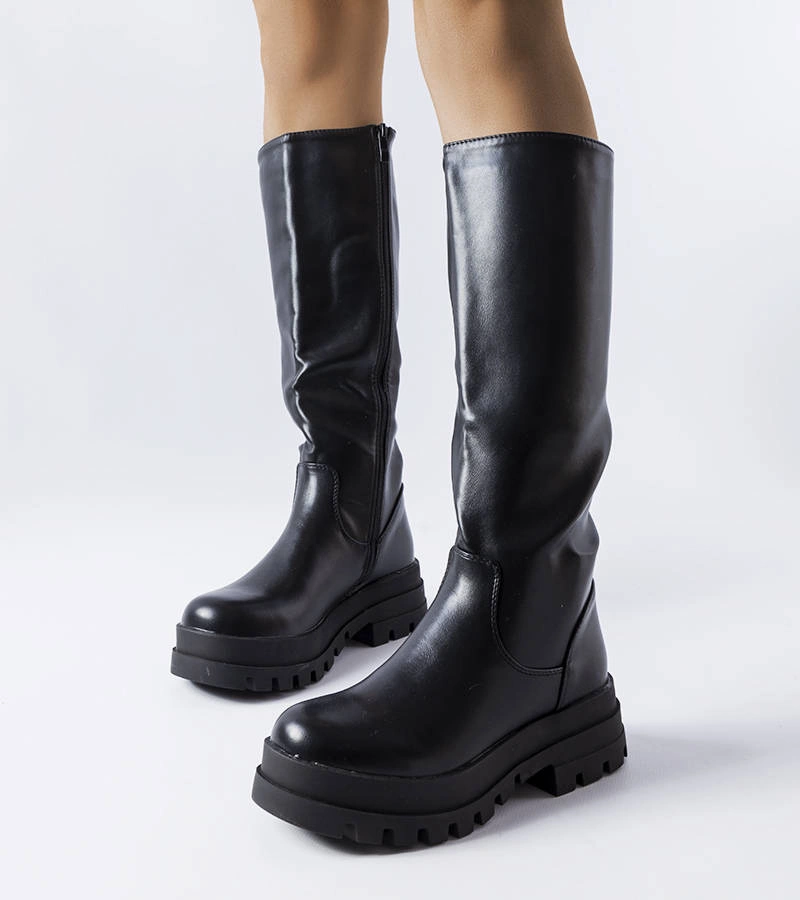 Čierne zateplené topánky Stanis