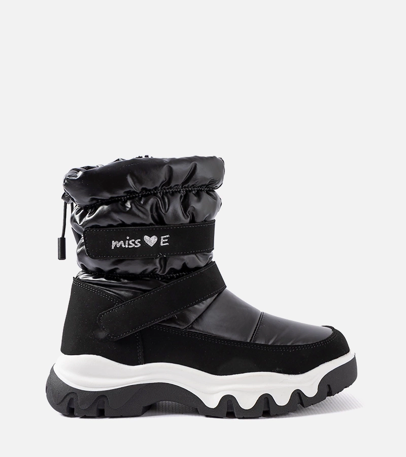 Čierne zateplené snehule dievčenské Staturano