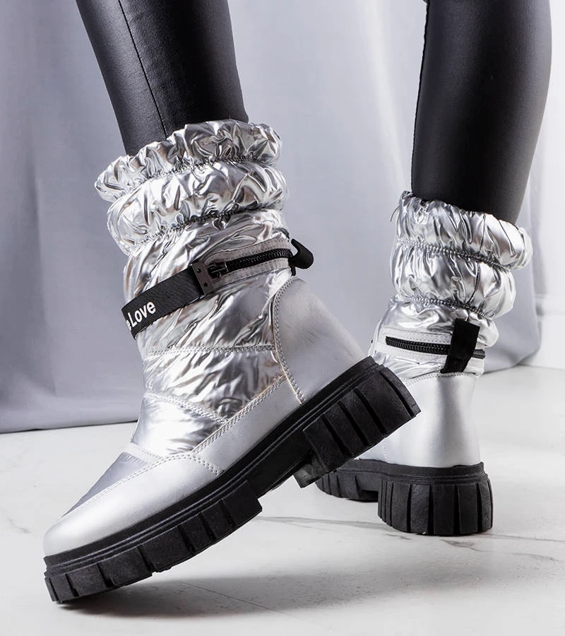 Strieborné snehové topánky od LoveXsnow