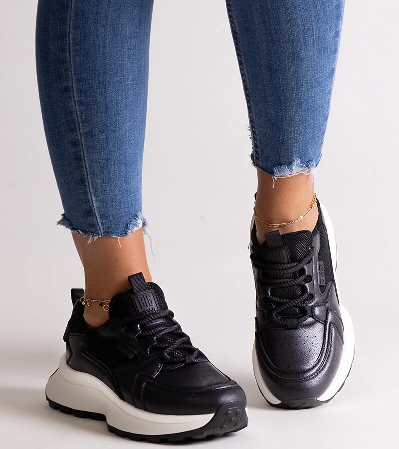 Čierne tenisky Big Star NN274A106 906