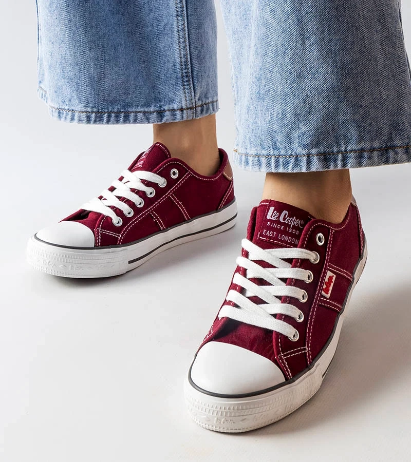 Bordové tenisky Lee Cooper LCW-22-31-0864L