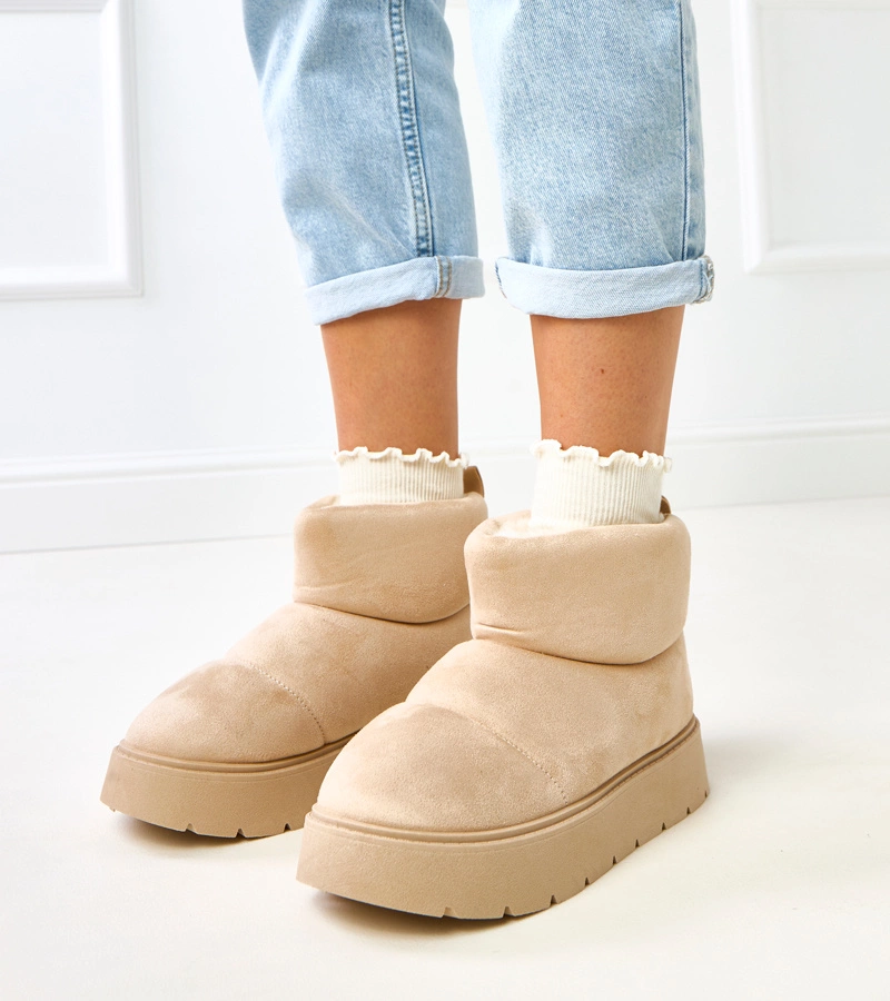 Béžové zateplené snehule na platforme Ribeiro