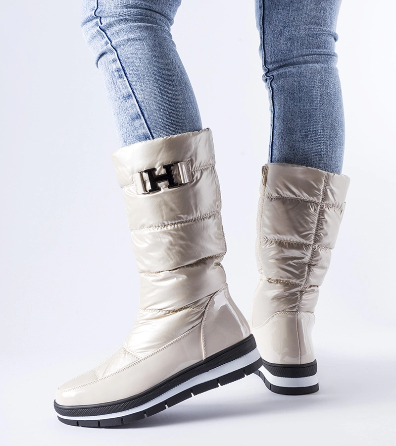 Hnedé zateplené vysoké snehule Settimo