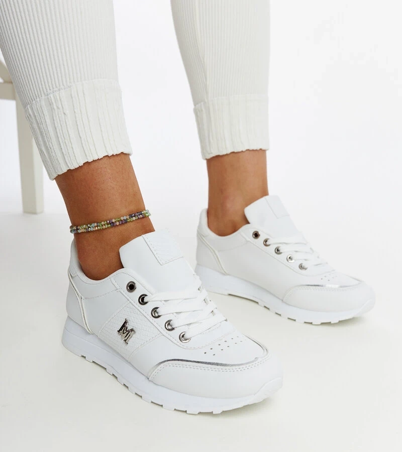 Biele tenisky na hrubej podrážke Kincheloe