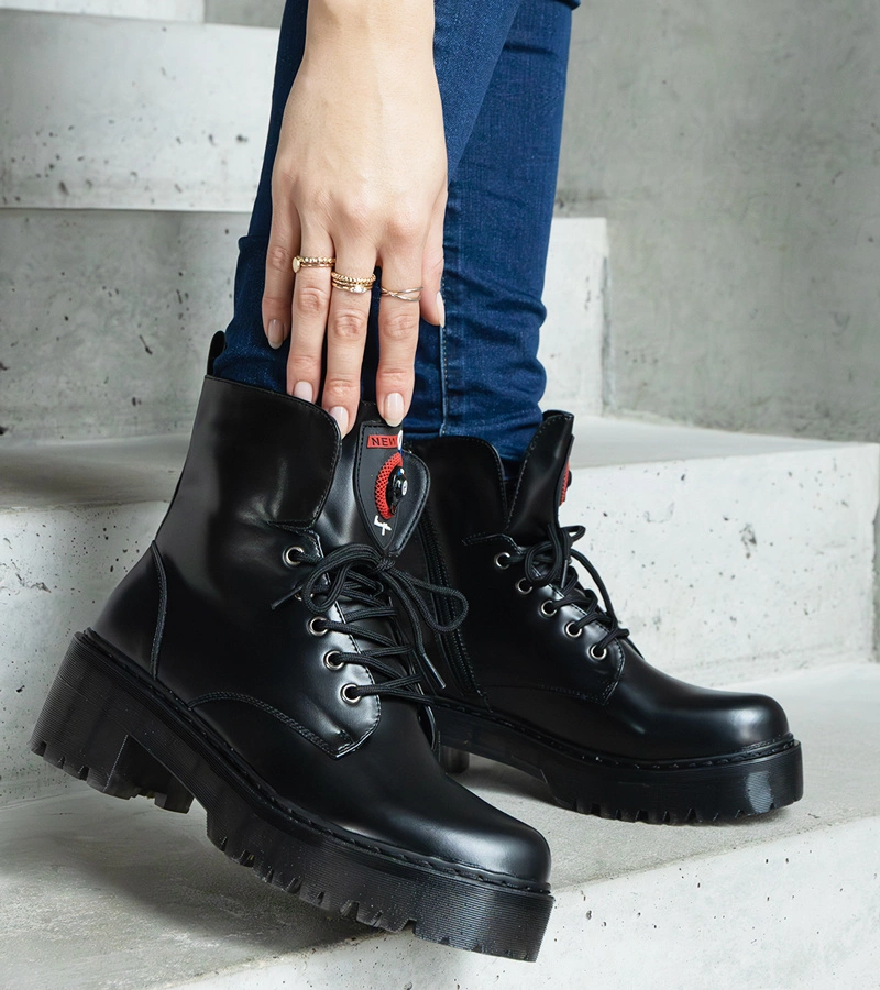 Čierne dámske boty Ranco