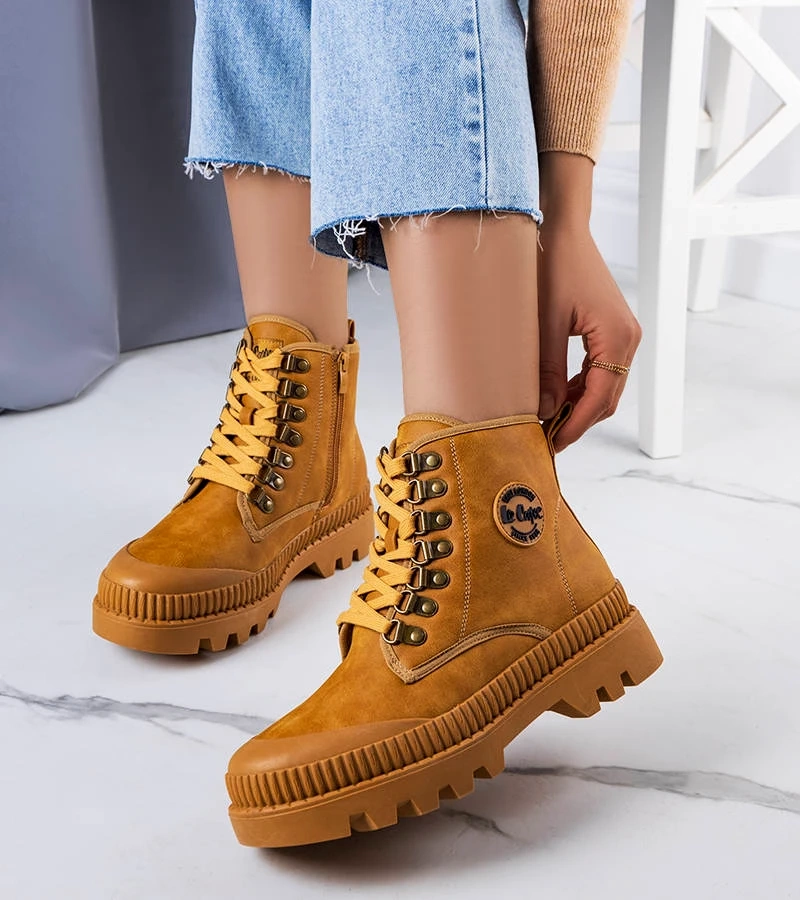 Camelowe izolované botki LCJ-22-44-1339L Lee Cooper