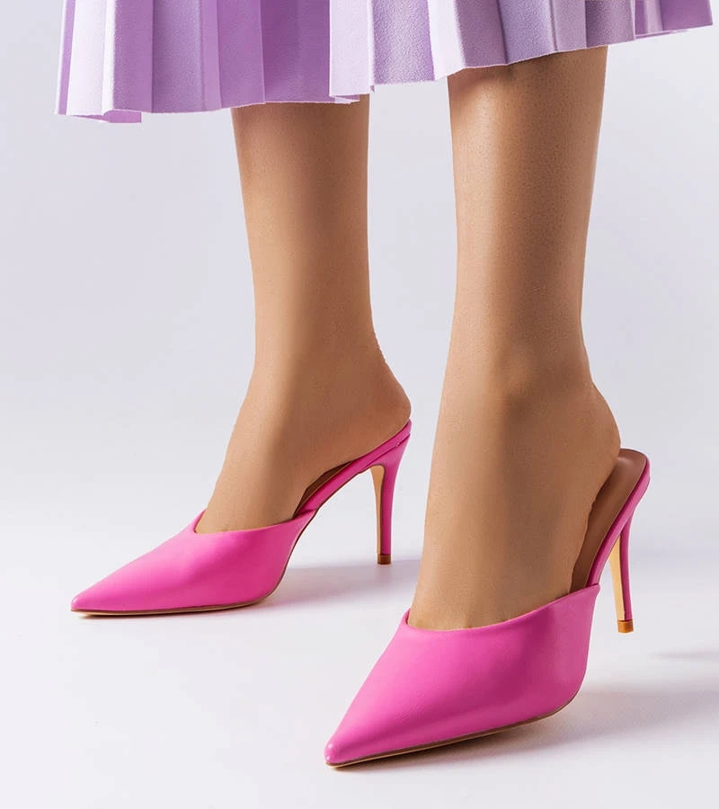 Ružové žabky Drainer stiletto