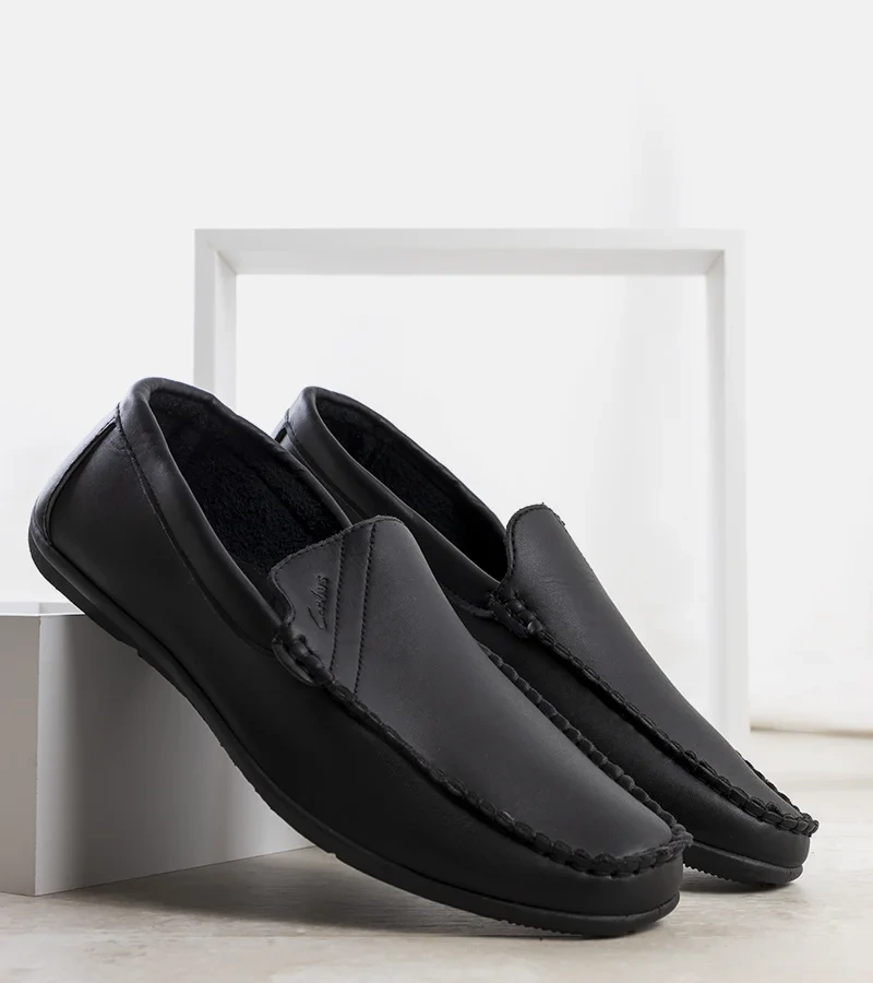 Pánske čierne mokasíny Hogar