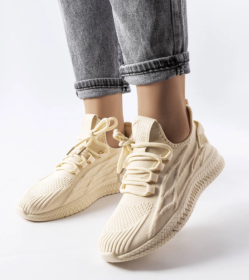 Béžové látkové tenisky BIG STAR LL274714