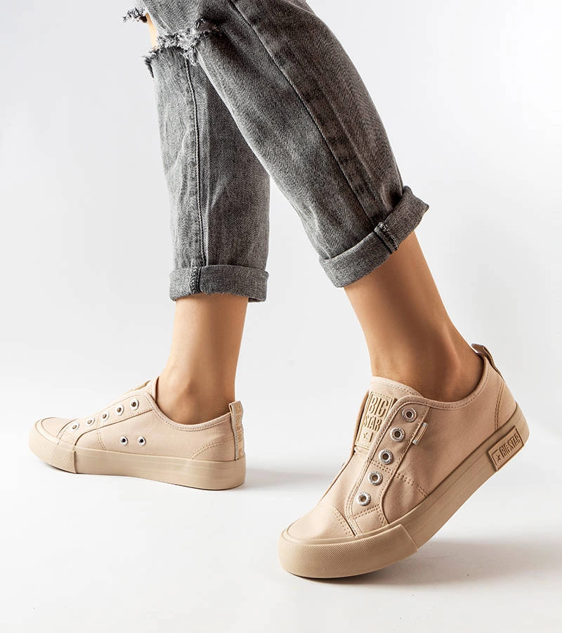 Béžové slip-on tenisky Big Star LL274164