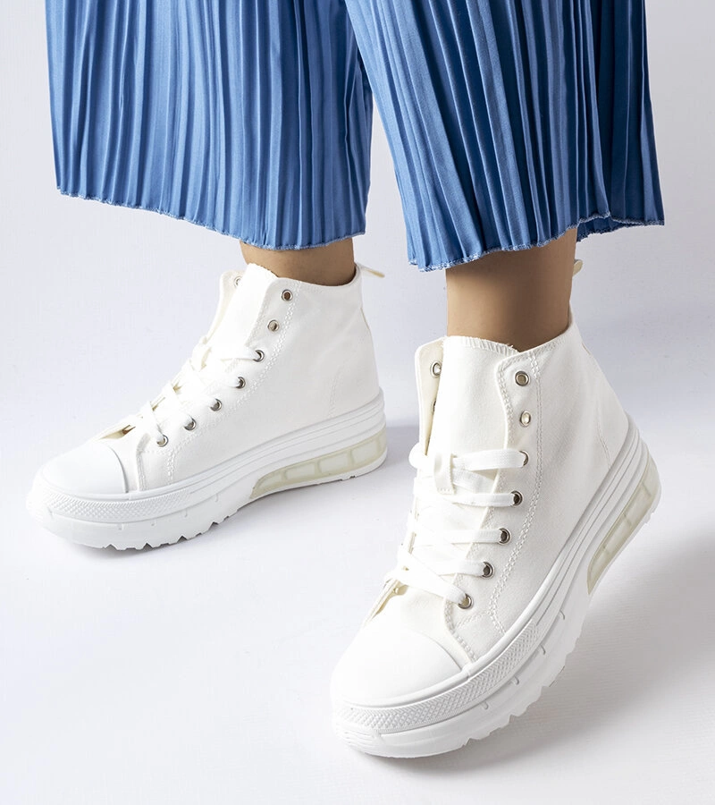 Biely nízke tenisky Quiet