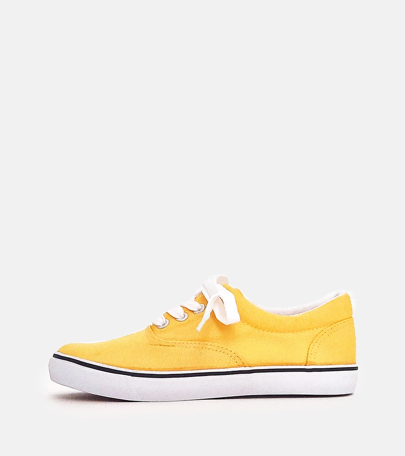 Žlté detské tenisky na šnúrky Bollis