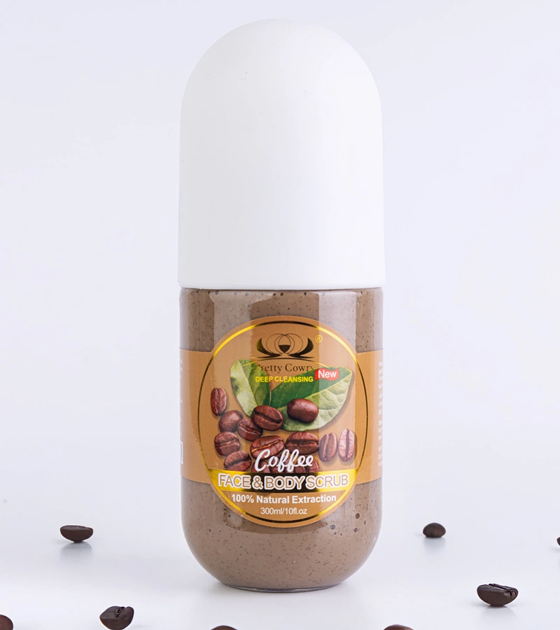 Kávový peeling na tvár a telo Pretty Cowry 300 ml