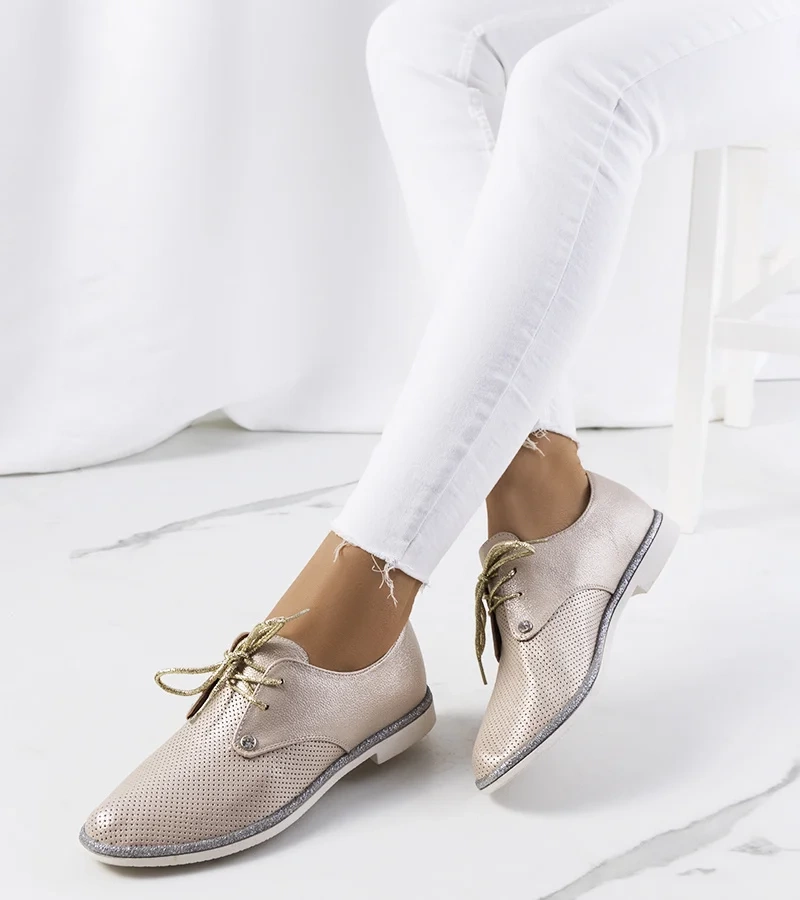 Modré trblietavé otvorené topánky Grand Street