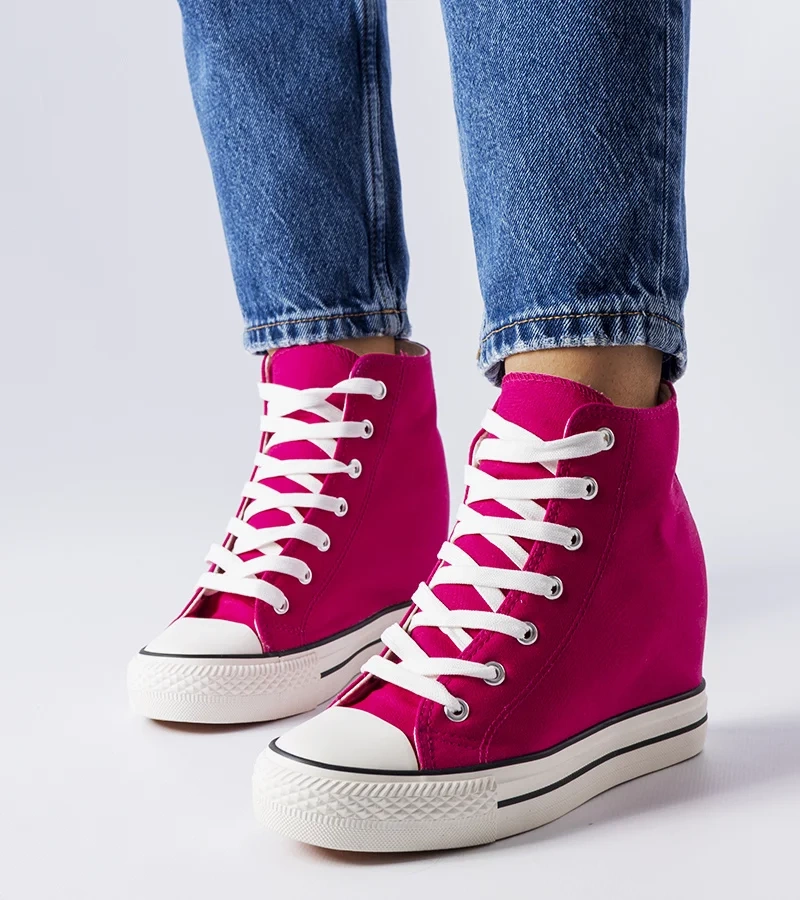 Ružové tenisky na platforme Spaventa