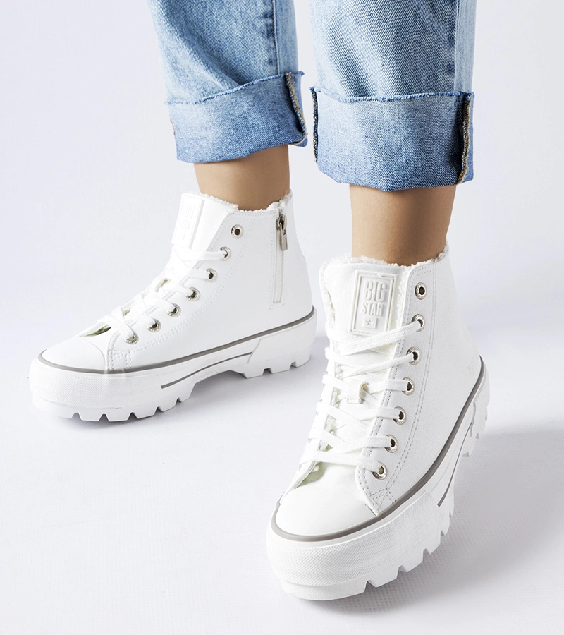 Biela kotníková teniska Big Star MM274037 WHITE