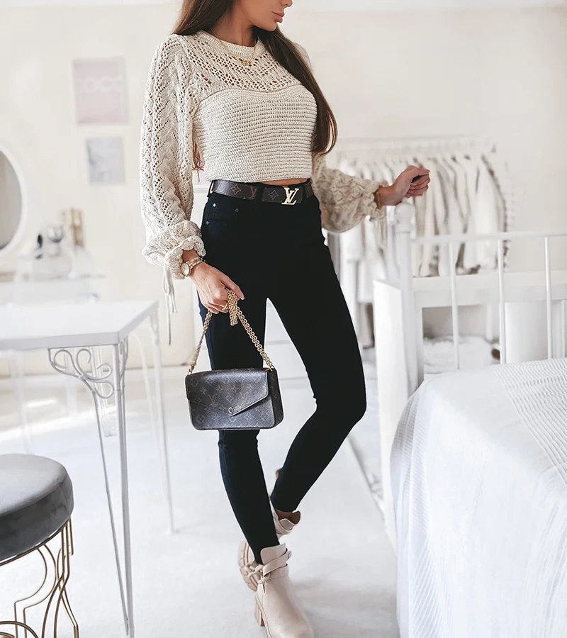 Čierne džínsy Elidia