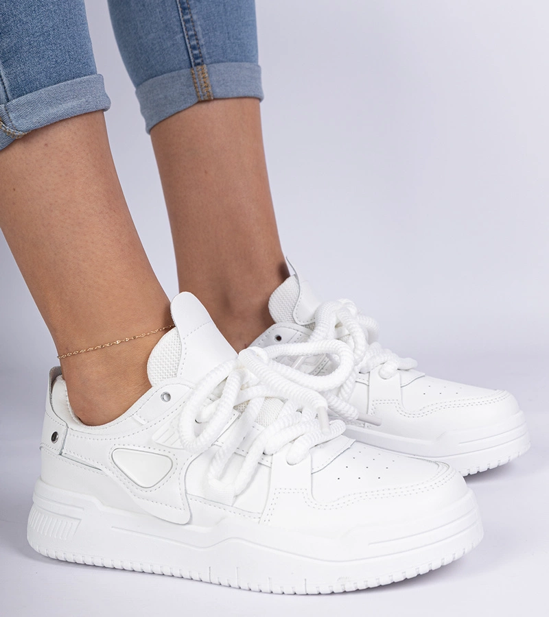 Dámske biele tenisky s hrubými šnúrkami Kayota