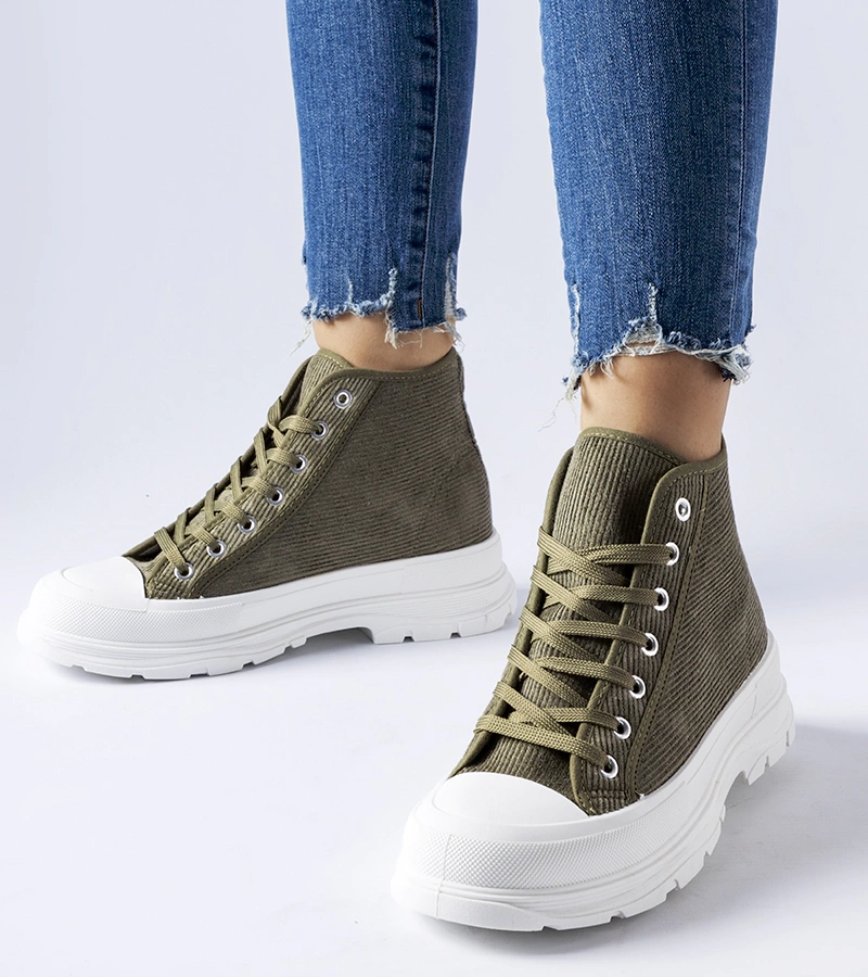 Zelené kotníkové tenisky Villaggio