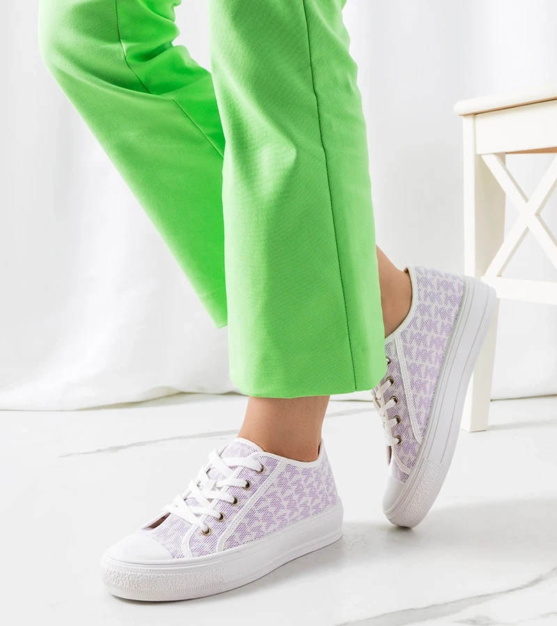 Bielo-fialové tenisky Chelms