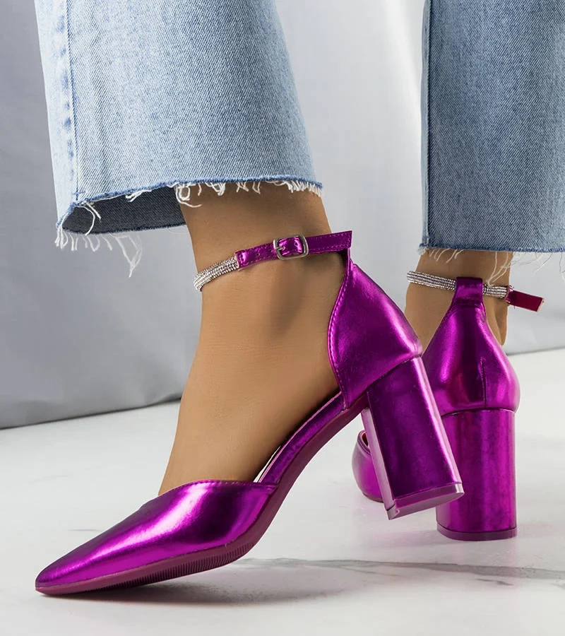 Ružové zirkónové lodičky Leighton