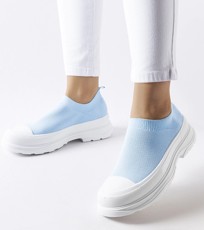 Modré tenisky na platforme Baratili