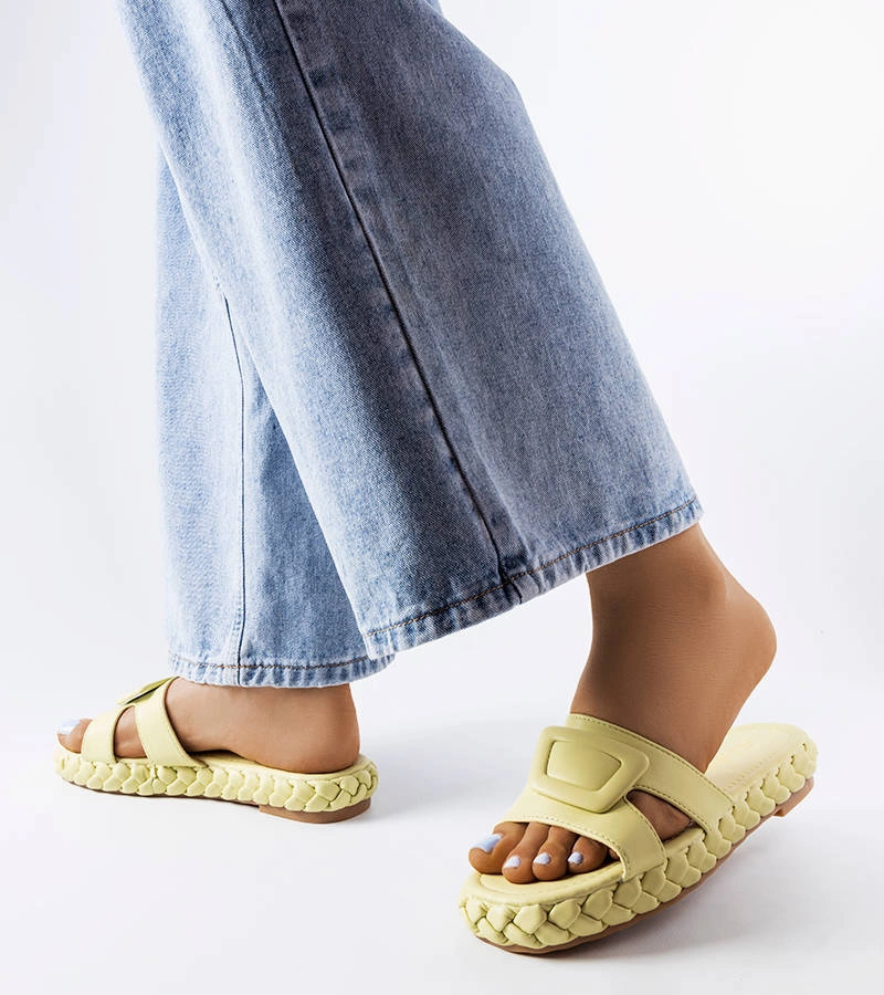 Zelené žabky na platforme Francesco