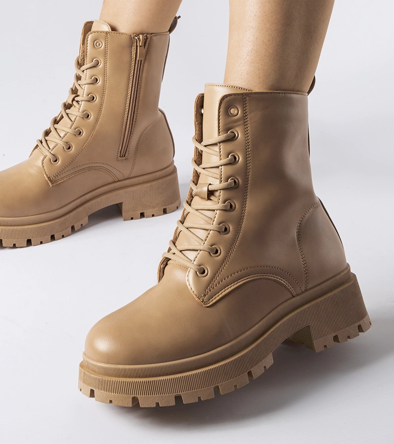 Beige zateplené dámske pracovné topánky Chirico