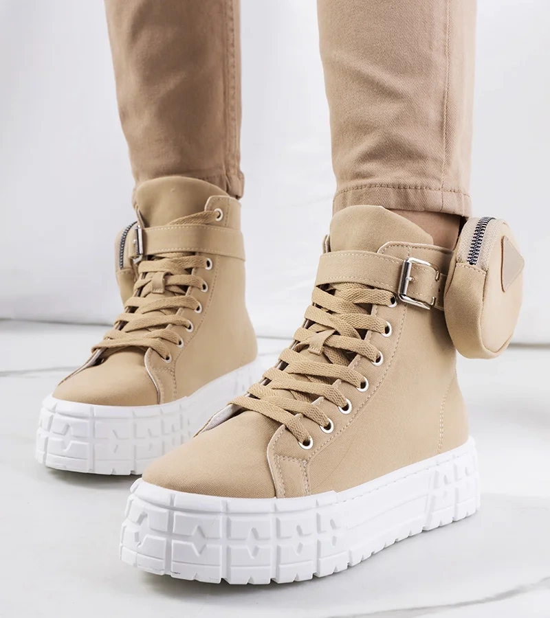 Lambari béžové tenisky na platforme