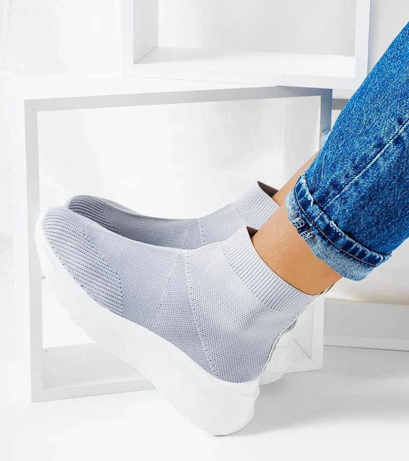 Sivé vysoké tenisky Jennifer