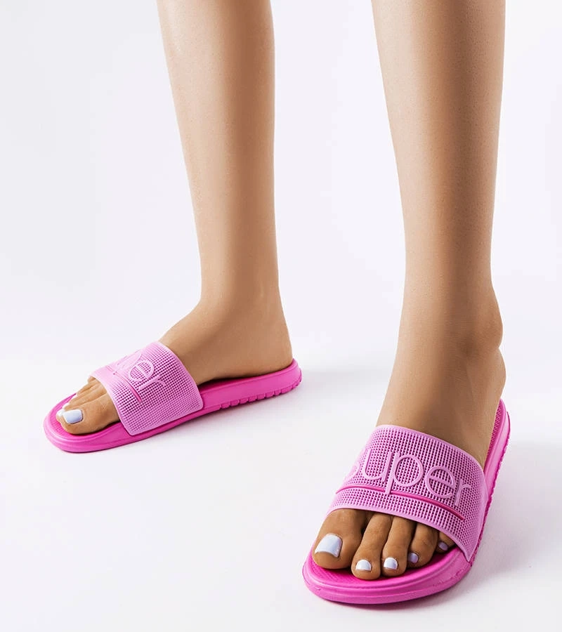 Ružové gumené žabky Azelio