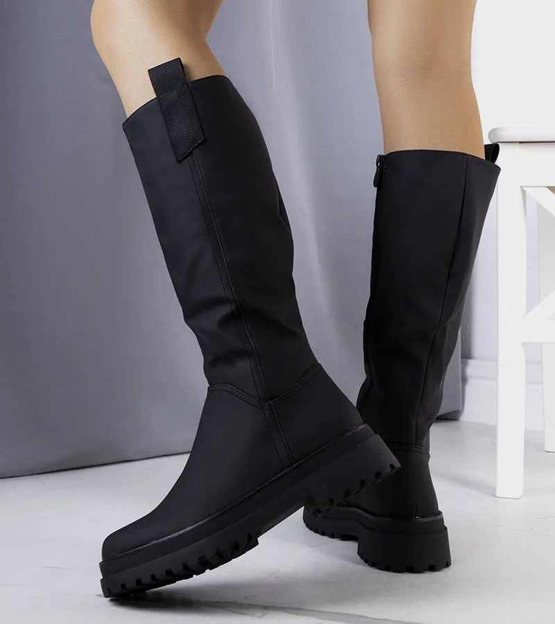 Čierne zateplené topánky Campoli