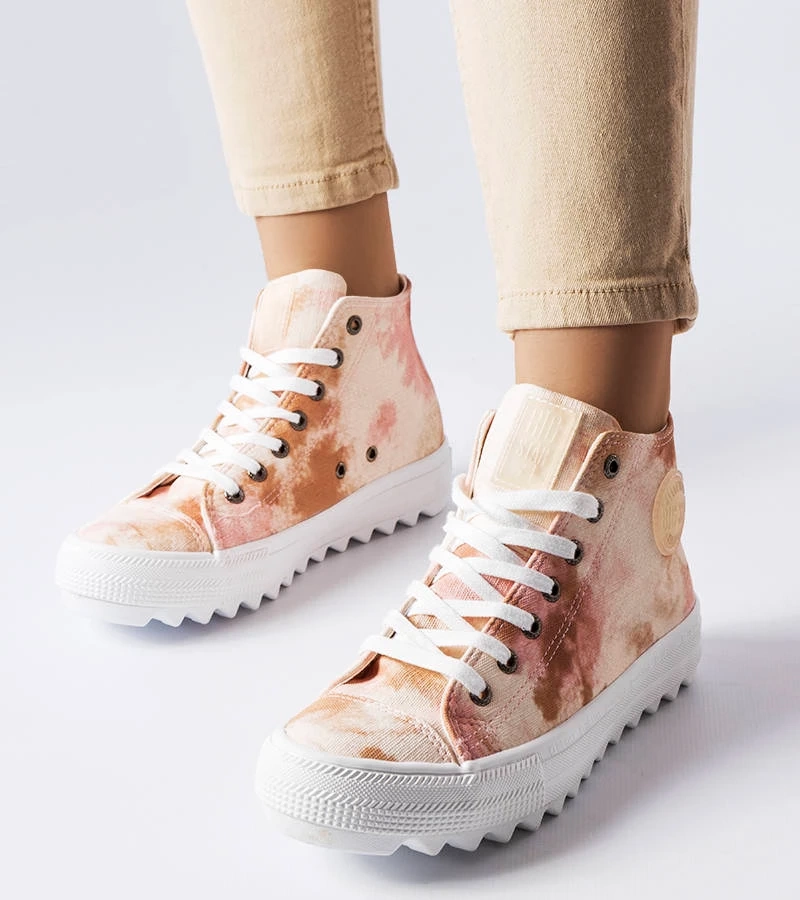 Béžové vzorované tenisky Big Star LL274048