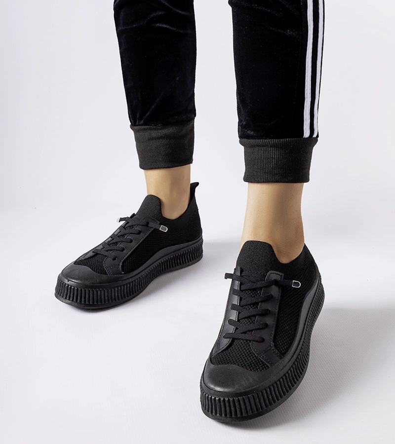 Čierne slip-on tenisky Callimaco